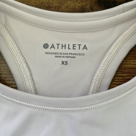 Athleta Shanti Watercolor Brown Stripe Tank Crop Top - Picture 6 of 10